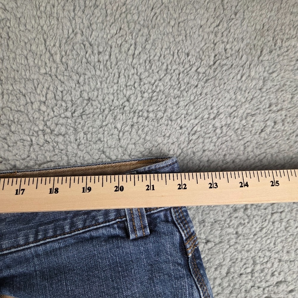 Duluth Trading Flex Ballroom Jeans Mens 46x30 (44x29) Blue Relaxed Fit Denim - Picture 3 of 12